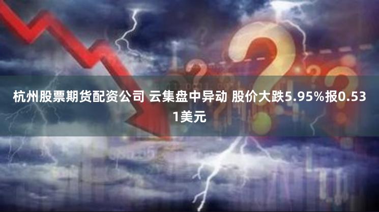 杭州股票期货配资公司 云集盘中异动 股价大跌5.95%报0.531美元